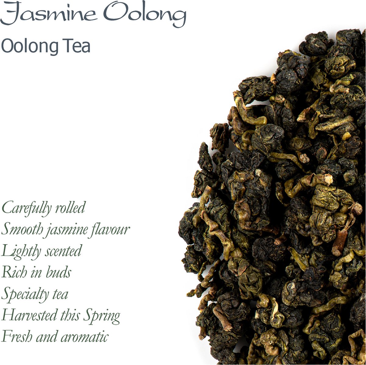 Jasmijn Oolong Thee - Artisanale Kwaliteit - 100 gram