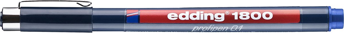 Edding 1800 Precisie fineliner - 0.25mm - Blauw