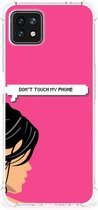 GSM Hoesje OPPO A53 5G | A73 5G Cover Case met transparante rand Woman Don't Touch My Phone