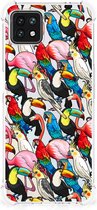 Anti-shock Hoesje met foto OPPO A53 5G | A73 5G Telefoon Hoesje met doorzichtige rand Birds