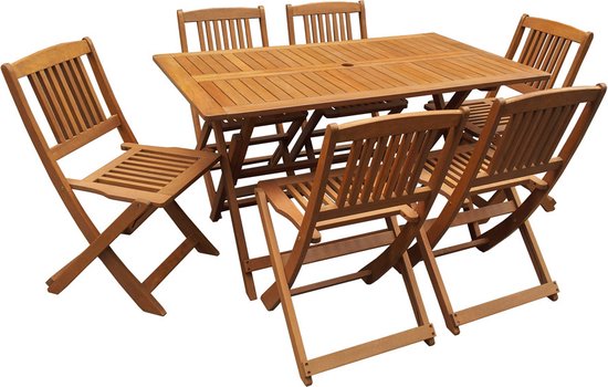 Verlengbare Tuntafel n alumnum n een kleur naar keuze. Stoelen met armleunngen. De stoelen