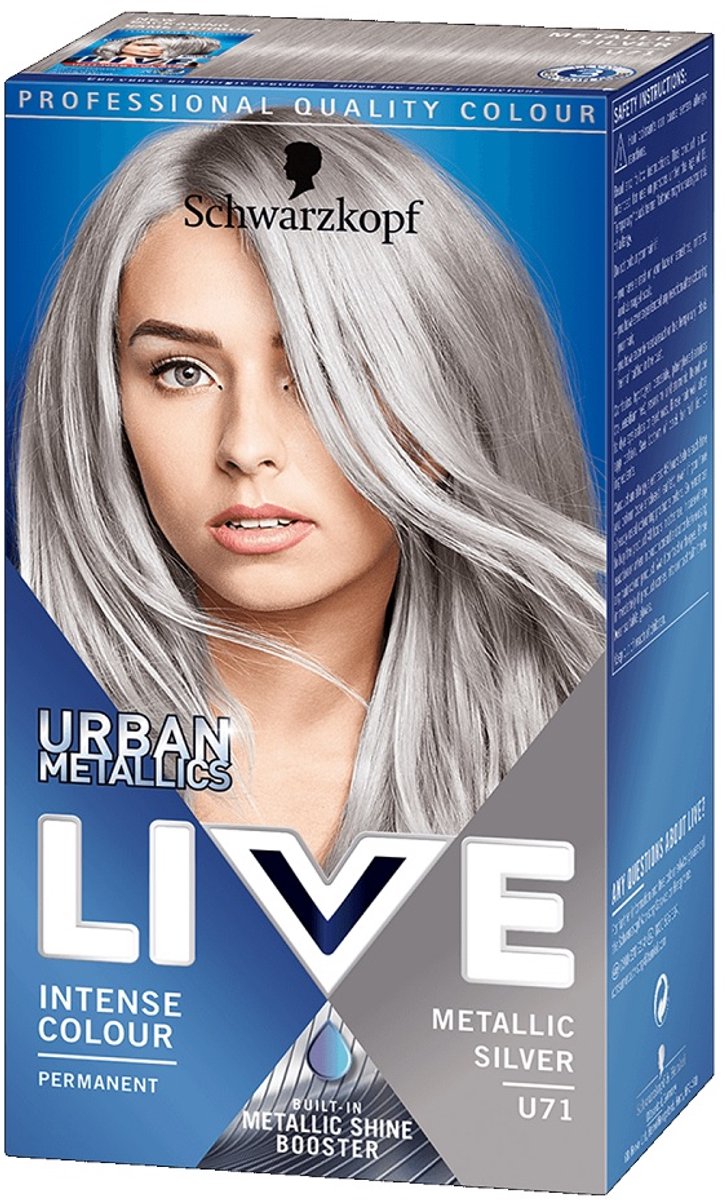Live Urban Metallic haarverf U71 Metallic Zilver