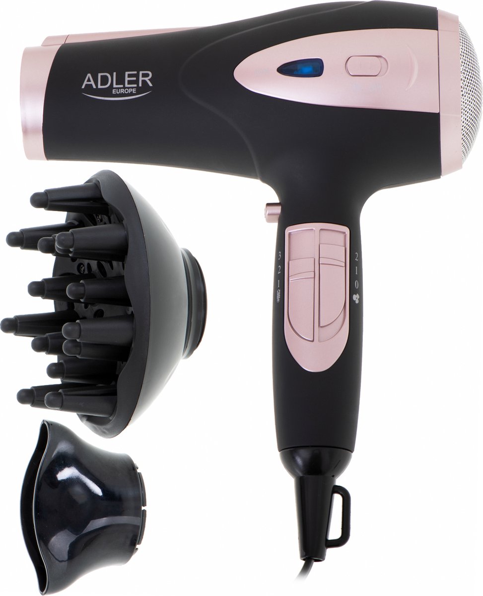 Adler Ad2248 - Ion haardroger - fohn - 2200 Watt - zwart - afbeelding 2