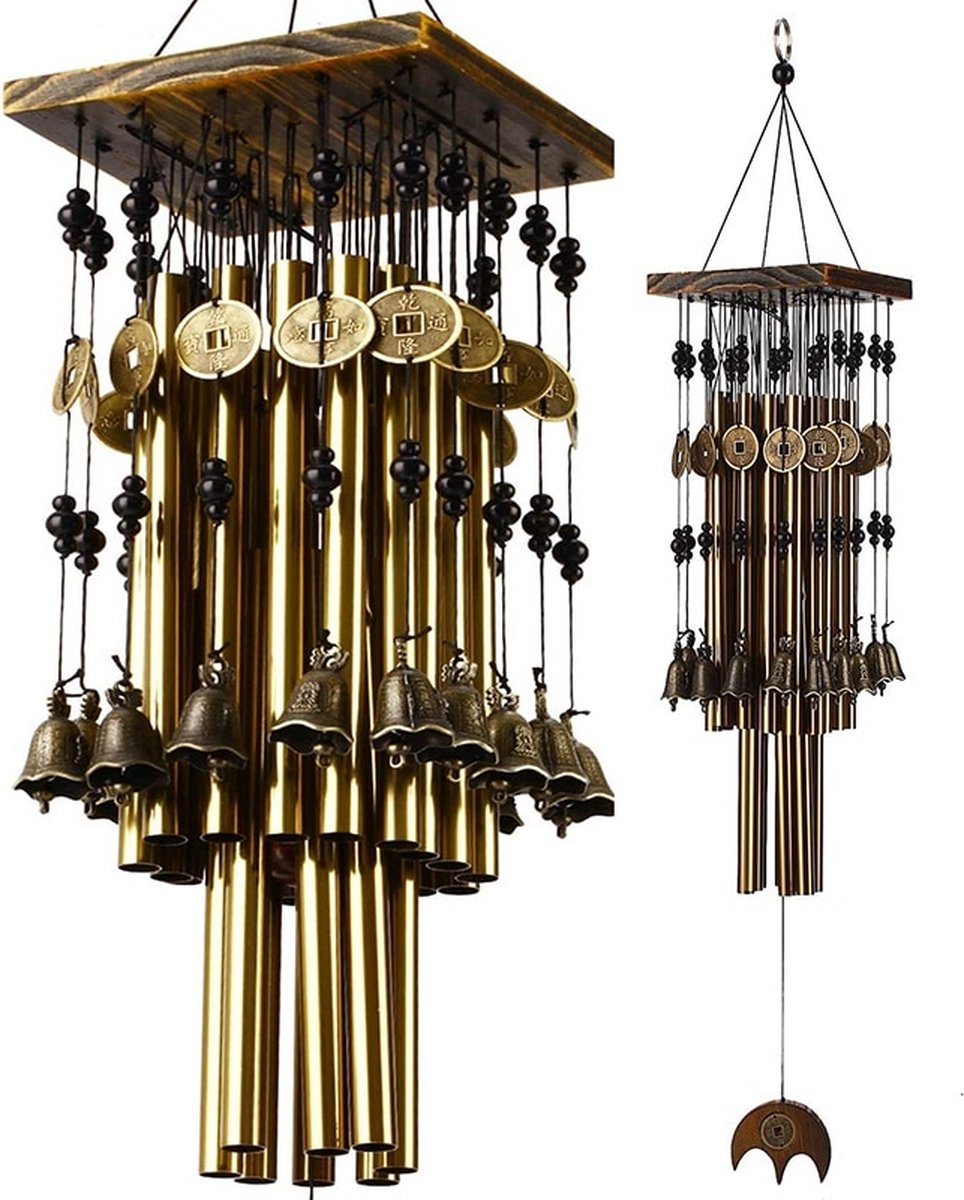 Carillon éolien Antique en cuivre, décoration suspendue extérieure