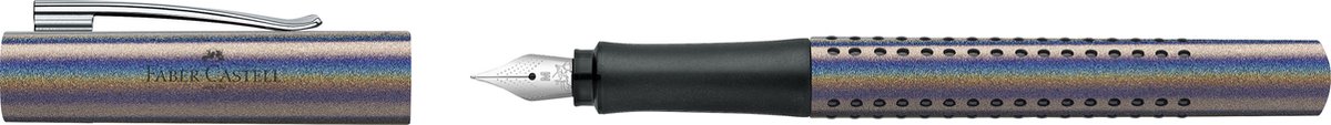 Faber-Castell vulpen - Grip Glam - M - zilver - FC-140842