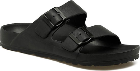 Zwarte slipper - heren slipper - maat 44 - regular fit - EVA