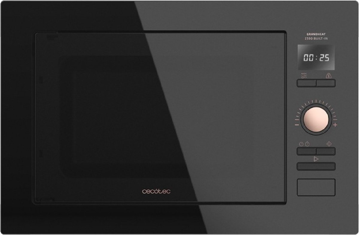Cecotec 01402 magnetron Zwart, Roze Grill-magnetron Ingebouwd 25 l 900 W