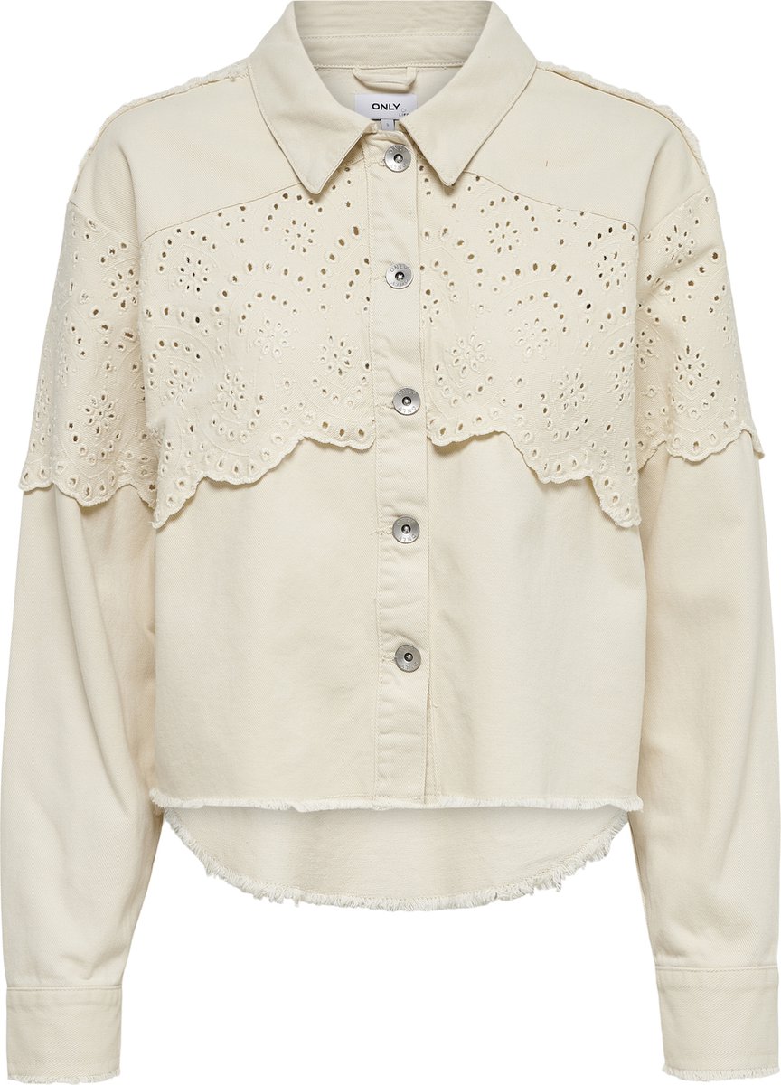 Veste Rembourrée Au Crochet ONLY Onlvibbe - Veste Femme Style Crochet Douillette, Coupe Oversize - 8