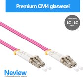 Neview - OM4 fiber / glasvezel - LC-LC - 15 meter - Roze