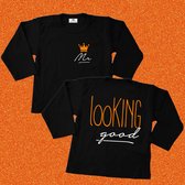 Shirt met tekst-Koningsdag-Mr looking good-Maat 62