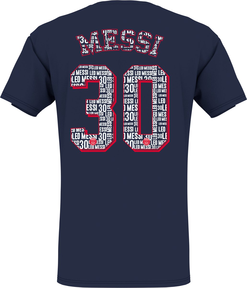 PSG Messi 'Eiffel' t-shirt Wit - Adults