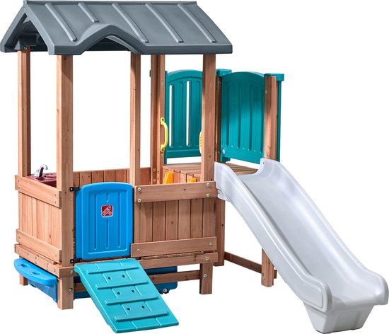 Step2 Woodland Adventure Maison Enfant avec Toboggan - Aire de Jeux pour  l'extérieur -... | bol