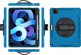 P.C.K. Hoesje/Backcover/Sockproof/Stootproof/Bouw Robuuste Armor Case lichtblauw geschikt voor Apple iPad AIR 10.9 (2022) MET PEN EN GLASFOLIE
