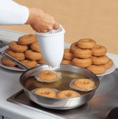 Donutmaker -  donutmaker - frituur - donutvormer - kleur: wit - donutperser