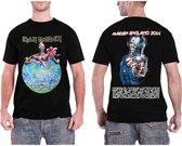 Iron Maiden Heren Tshirt -S- England 2014 Tour Zwart