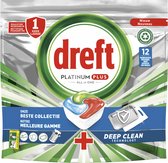 Dreft Platinum Plus All In One Vaatwastabletten Deep Clean 12 stuks