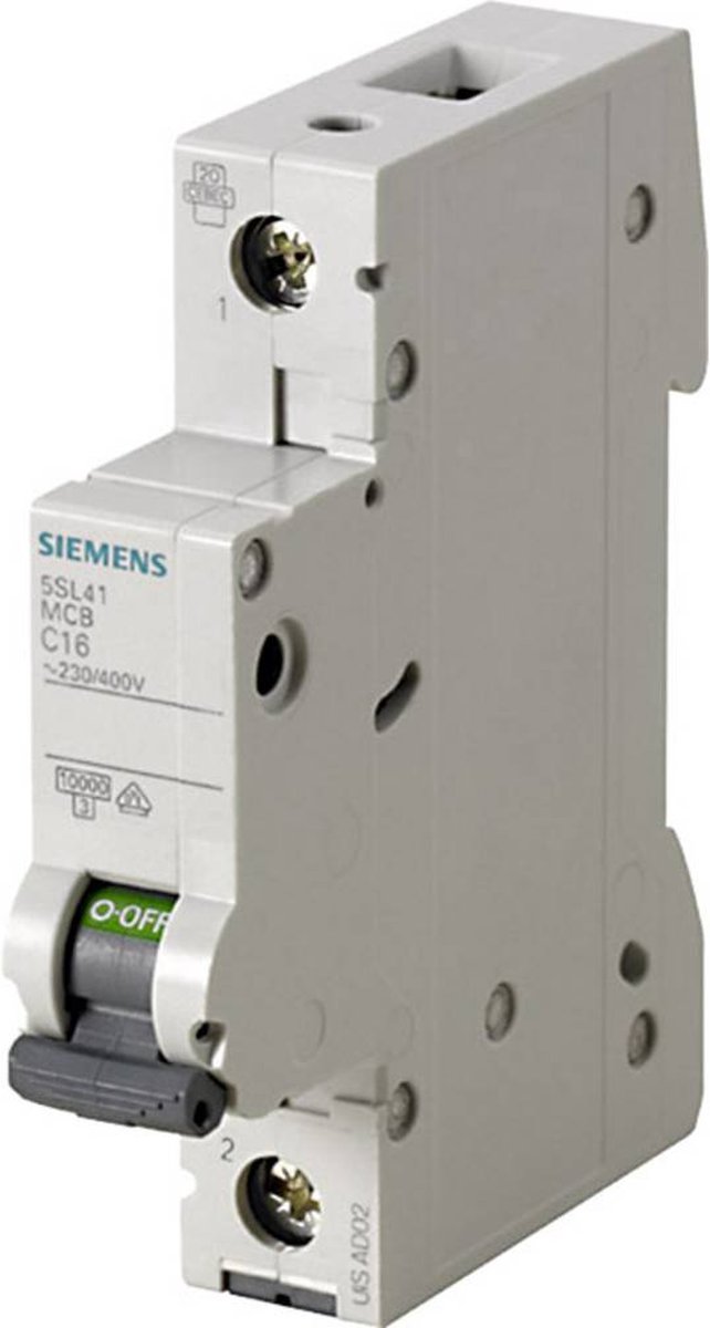 Siemens 5SL4102-7 Siemens Dig.Industr. Zekeringautomaat 1-polig 2 A 230 V, 400 V