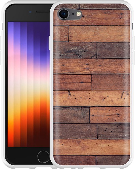Coque iPhone SE 2022 Planches en bois | bol