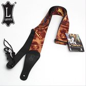 LEVY'S Leathers Polyester Guitar Strap with Jimi Hendrix Design MPJH2-004