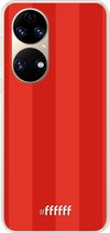 6F hoesje - geschikt voor Huawei P50 -  Transparant TPU Case - FC Twente #ffffff