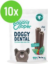 Edgard & Cooper Doggy Dental Sticks Aardbei - Frisse Muntolie Medium - 10 Zakken