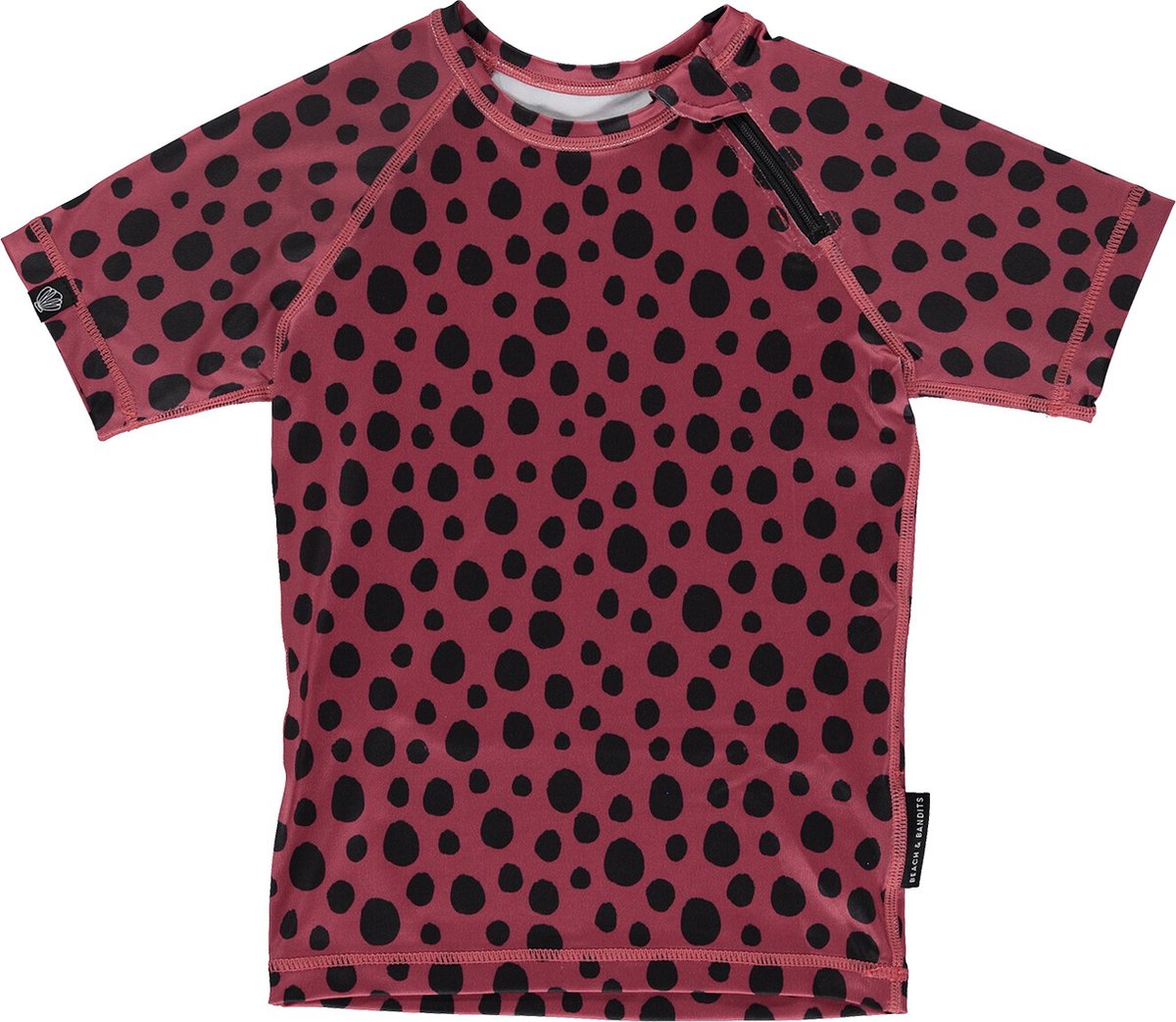 Beach & Bandits - UV - zwemshirt voor kinderen - Red Velvet - Rood - maat 92 - 98cm