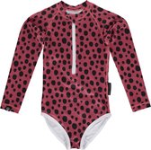 Beach & Bandits - UV-zwempak voor meisjes - Red Velvet - Rood - maat 128-134cm