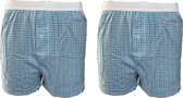 Embrator mannen Boxershorts 2-stuks geruit maat XL