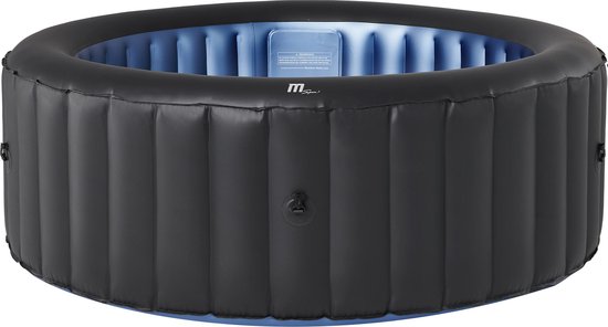 MSPA - Opblaasbare Jacuzzi voor 4 a 5 volwassenen - Luxe Spa 2025 - Verwarmde hottub met bubbels - Bubbelbad - Inclusief afstandsbediening, afdekzeil, schoonmaak filters, aansluitstuk, opblaasslang, verlichting en ingebouwde pomp - Jacuzzi - Welness