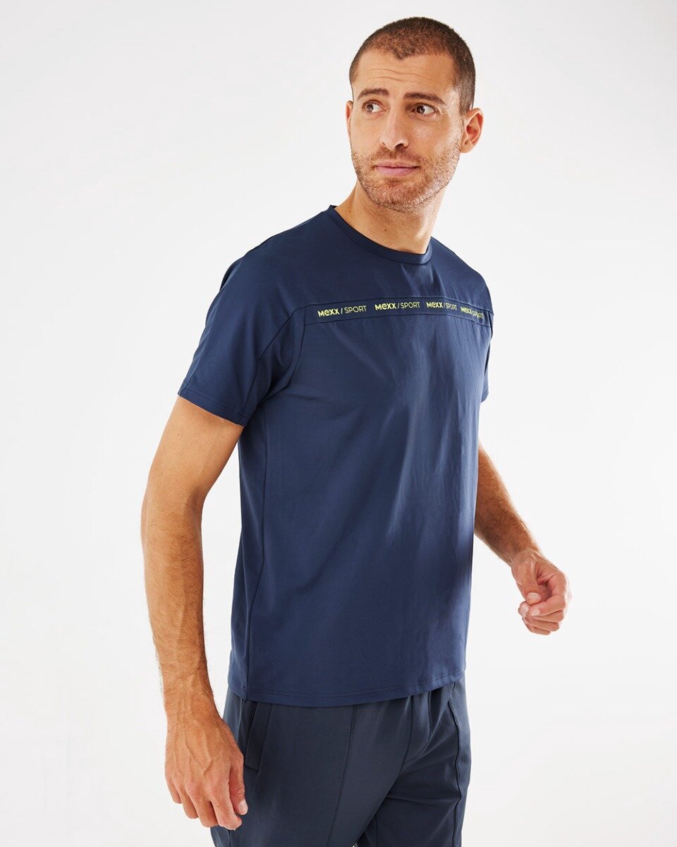 Mexx Short Sleeve T-shirt Mannen - Navy - Maat S