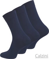 Calzini - Diabetes sokken - Zonder elastiek - Naadloos - 6 paar - Navy - 39-42