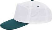 pet Promo 5-panel 58 cm katoen wit/groen