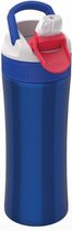 drinkfles Lagoon Insulated 400 ml RVS blauw/grijs