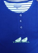 Cocodream dames nachthemd korte mouw | MAAT XL | Tropical uni | marine