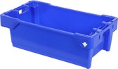 Viskist - 800x450xH270mm - 40kg - 60l - blauw - stapelbak