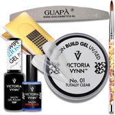 GUAPÀ® Builder Gel Pakket | Gelnagels | BIAB 15ml | gel om je nagels mee te verlengen of te verstevigen - Victoria Vynn Clear No.01