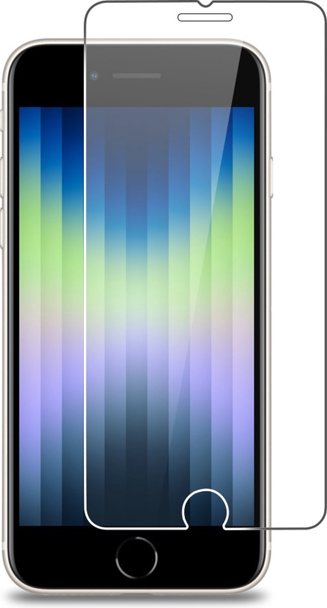 Geschikt voor iPhone SE 2022 Screenprotector - SE 2022 Screen Protector Tempered Beschermglas
