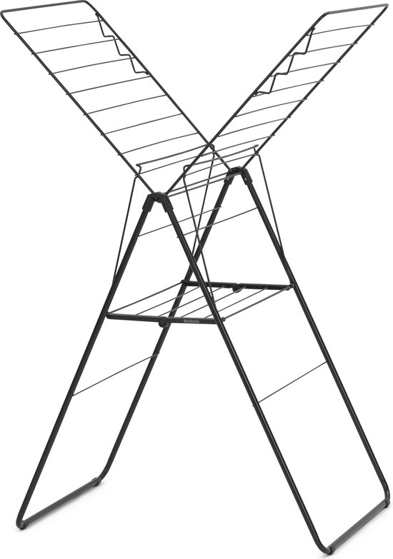 Brabantia HangOn Séchoir à linge - 20 mètres - Matt Black