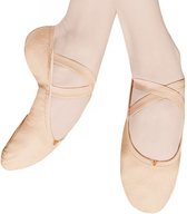 Balletschoenen met Splitzool | van STRETCH canvas | in roze | Maat 35