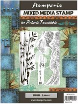 Stamperia Mixed Media Stamp Sir Vagabond in Japan Bamboo (WTKAT21)