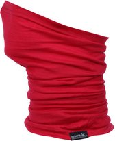 nekwarmer Multitube II merinowol/polyester garnet-rood