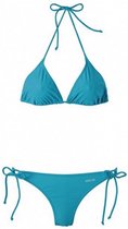 triangelbikini dames polyamide/elastaan turquoise maat 34