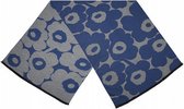 sjaal met bloemenprint dames 180 x 63 cm polyester blauw