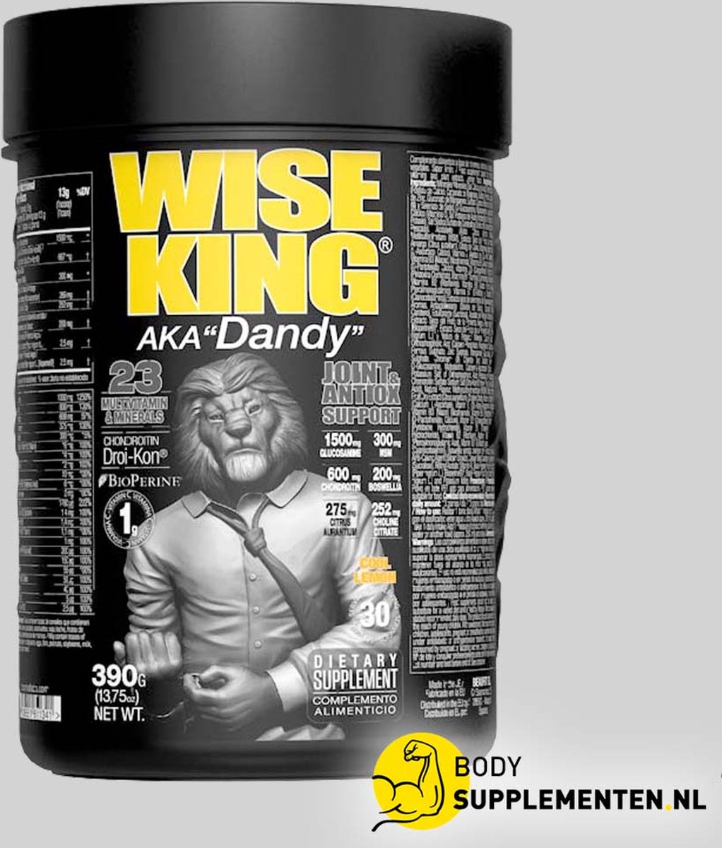 Zoomad Labs - WISE KING - multivitamine - 390g - JOINT&VITS - Cool Lemon
