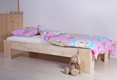 Eenpersoonsbed Simply - 90 x 200 cm - Steigerhout - Naturel