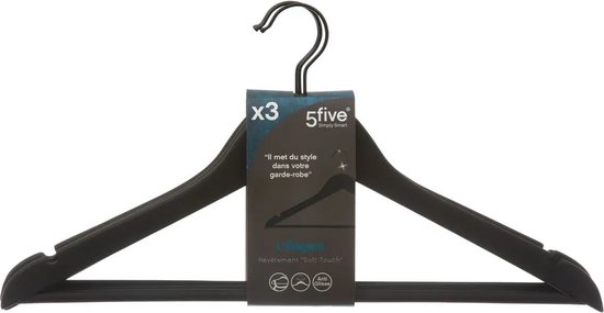 VÊTEMENTS EN BOIS AVEC CAOUTCHOUC - NOIR - PAR 12 PIÈCES - ANTIDÉRAPANT