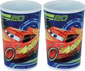 2x gobelet en plastique Disney Cars 220 ml - Gobelets incassables pour enfants