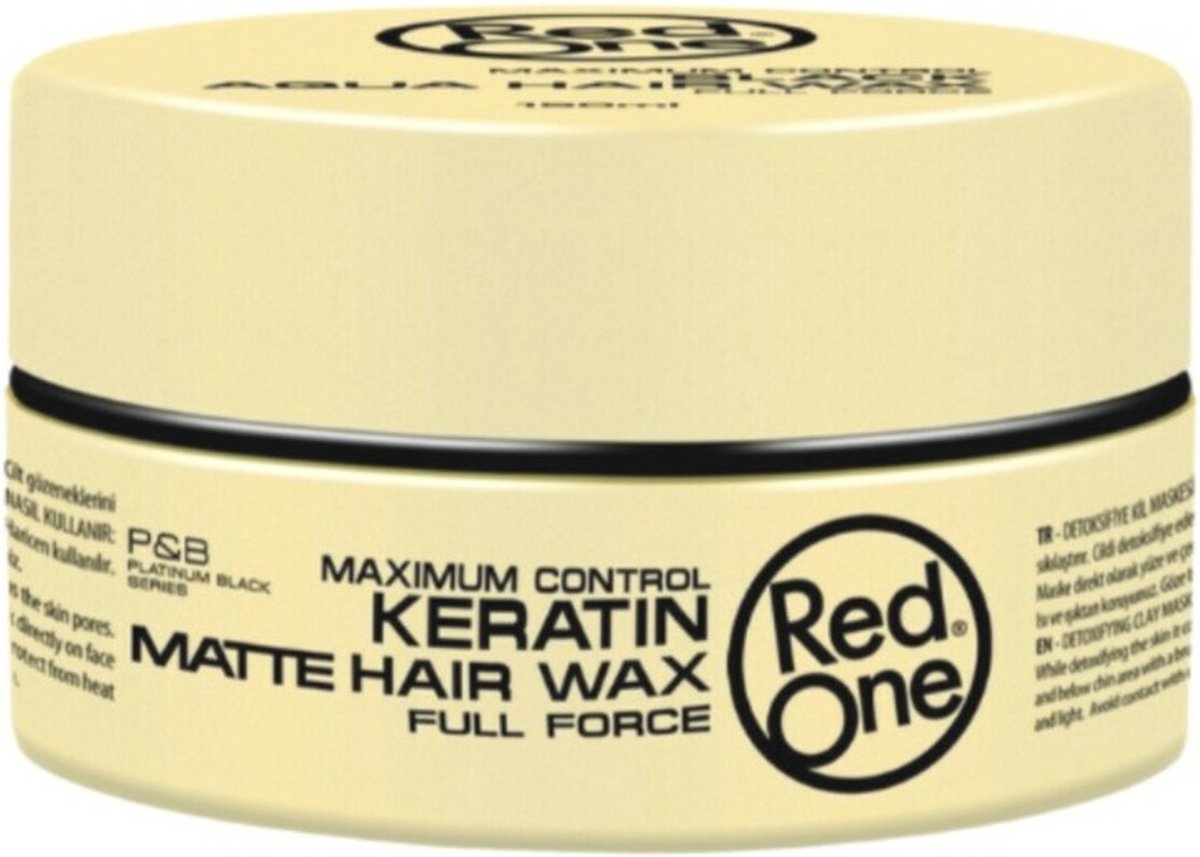 5x Red One Haarwax Keratin Matte 150 ml