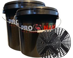 ProNano Detailing Wash Bucket met Grit Guard - Set van 2 (20L)