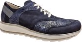 Durea  6225 685 9633 blauwe sneaker met stretch wijdte H maat4.5/37.5